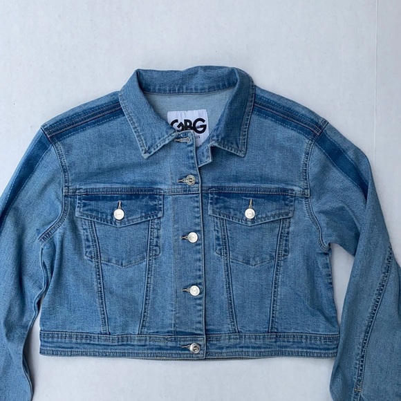 New G by GUESS Crop Denim Women's Jacket SZ S - Picture 1 of 7